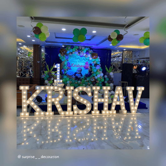 Animal Theme 1st Birthday Decoration Setup