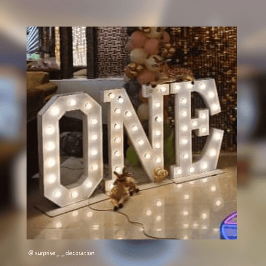 1st Birthday Gold Sequin Setup