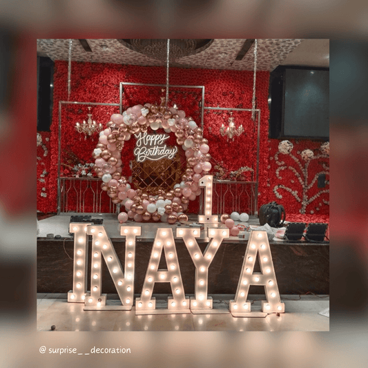 1st Birthday Ring Decor Setup