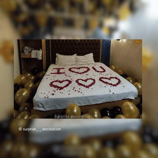 Black & Gold Birthday Room Decor
