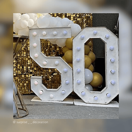 Golden Birthday Shimmery Sequin Setup