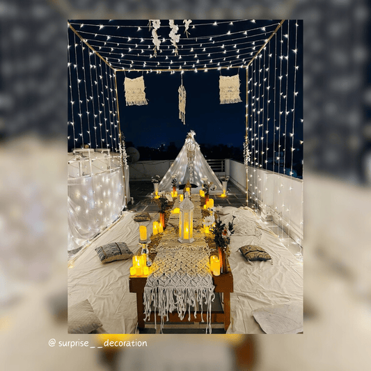 Grandeur Gatherings: Customized Sit-down Decor Suite