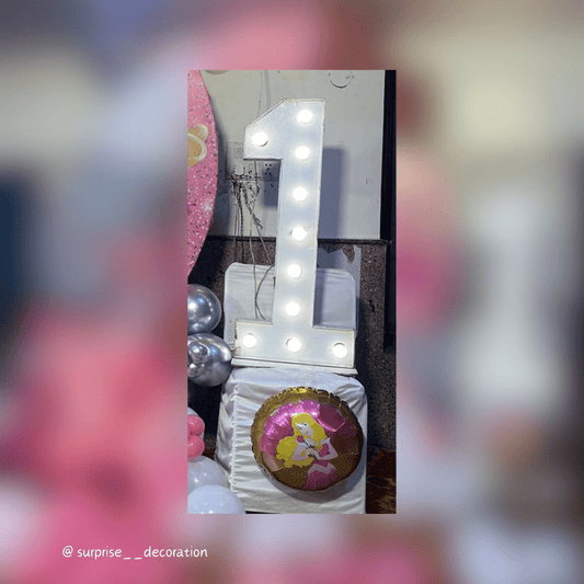 1st Birthday Barbie Theme Decor with Flex Backdrop Setup