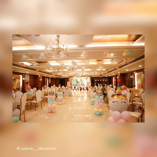 1st Birthday Unicorn Theme Decoration Setup