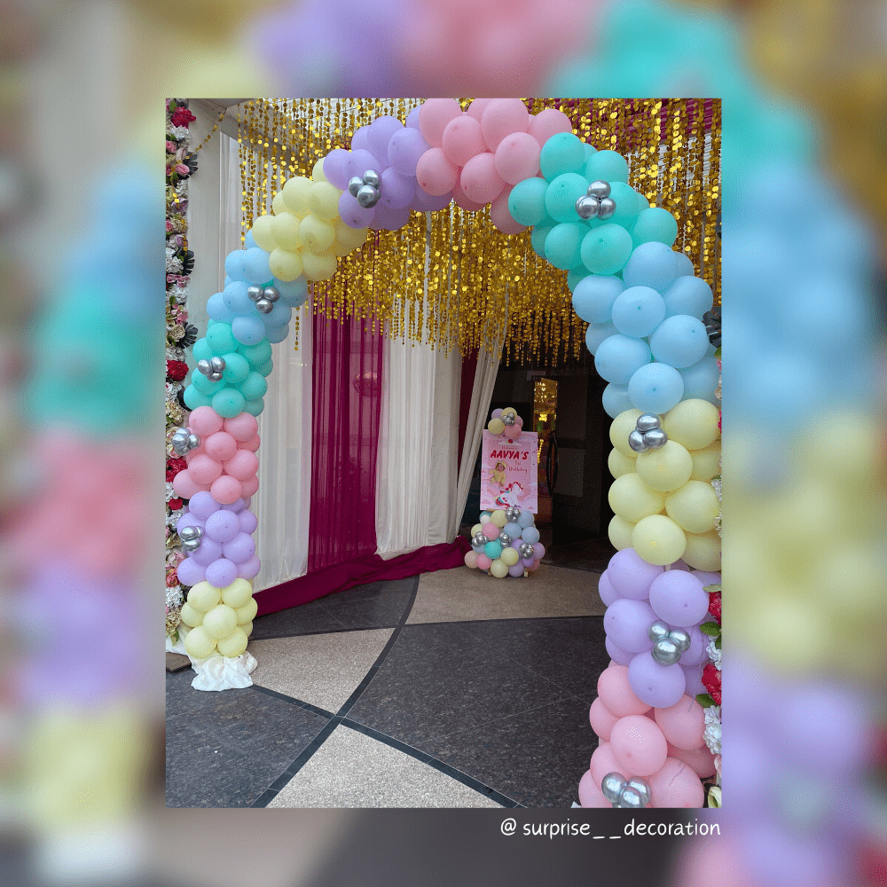 1st Birthday Unicorn Theme Decoration Setup