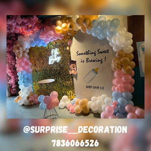 Gold Sequin Wall Backdrop for Baby Shower