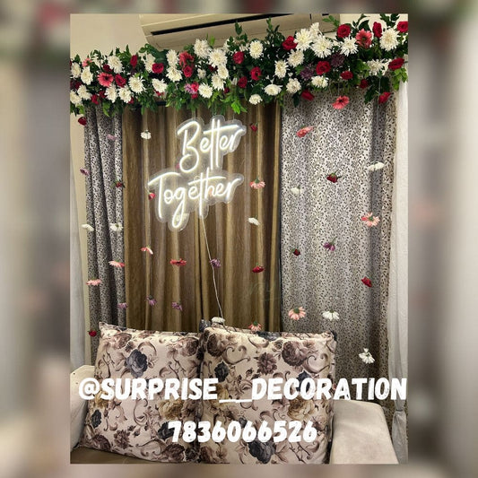 Roka Decor Backdrop Setup