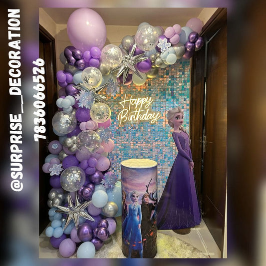 Frozen Theme Decor for 9th Birthday
