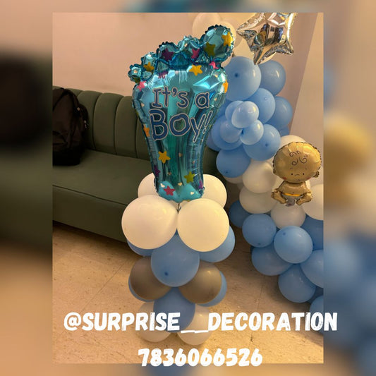 Welcome Baby Boy Ring Decor Setup