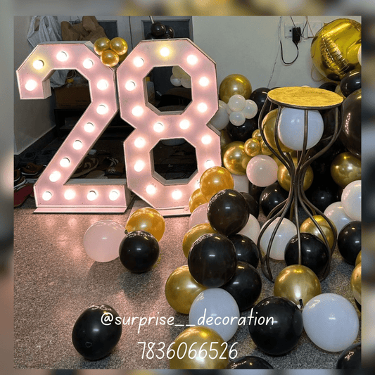 28th Birthday Ring Decor Setup