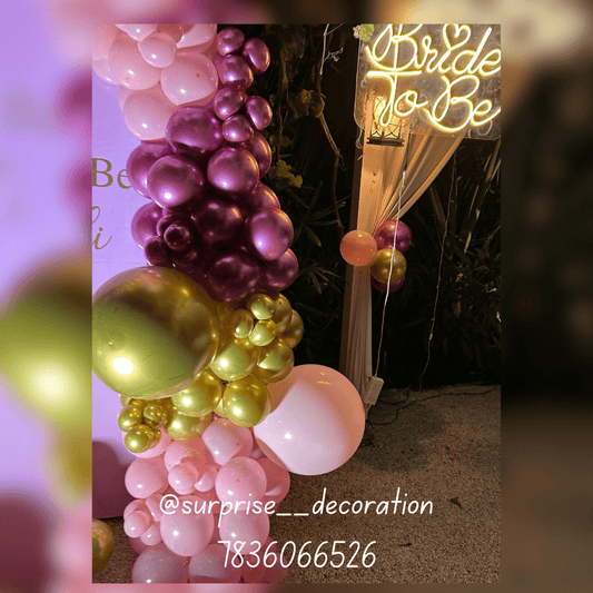 Bride to Be Backdrop Setup Decor