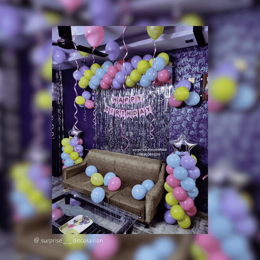 Radiant Birthday Room Decoration