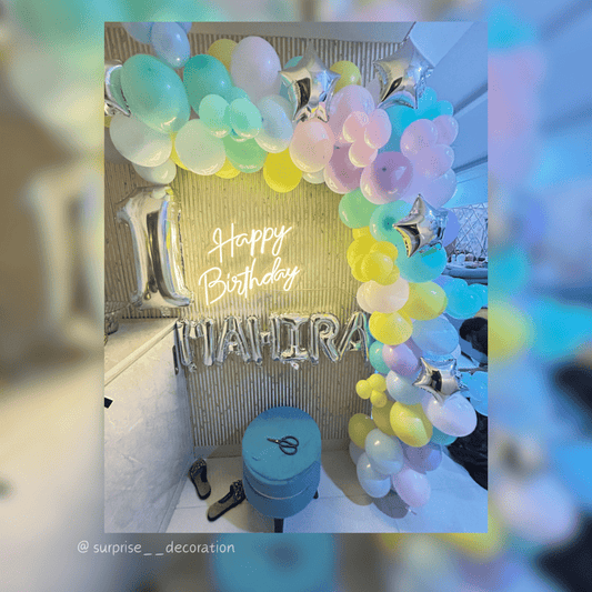 Vibrant 1st Birthday Decoration Setup for Kids