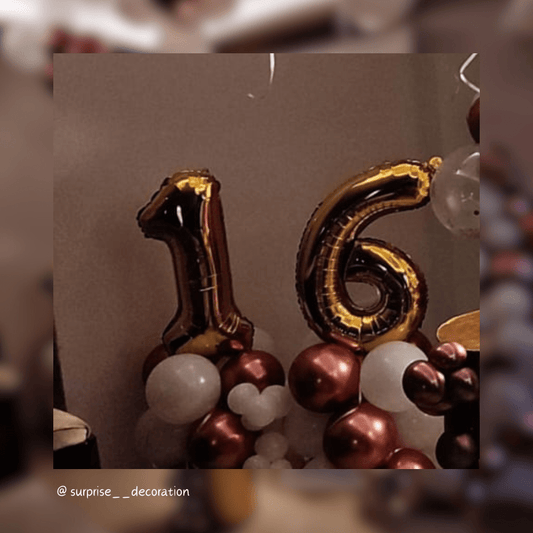 16th Birthday Ring Decoration Setup