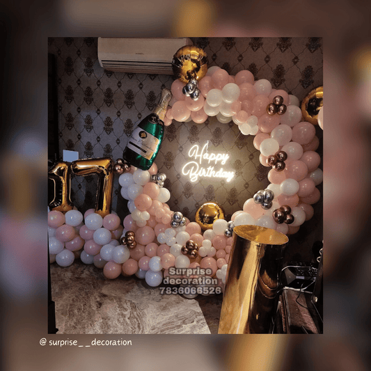 17th Birthday Ring Decoration Setup