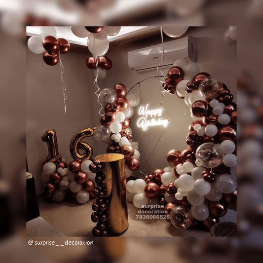 16th Birthday Ring Decoration Setup