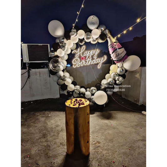 TERRACE RING WITH FAIRY LIGHT SETUP
